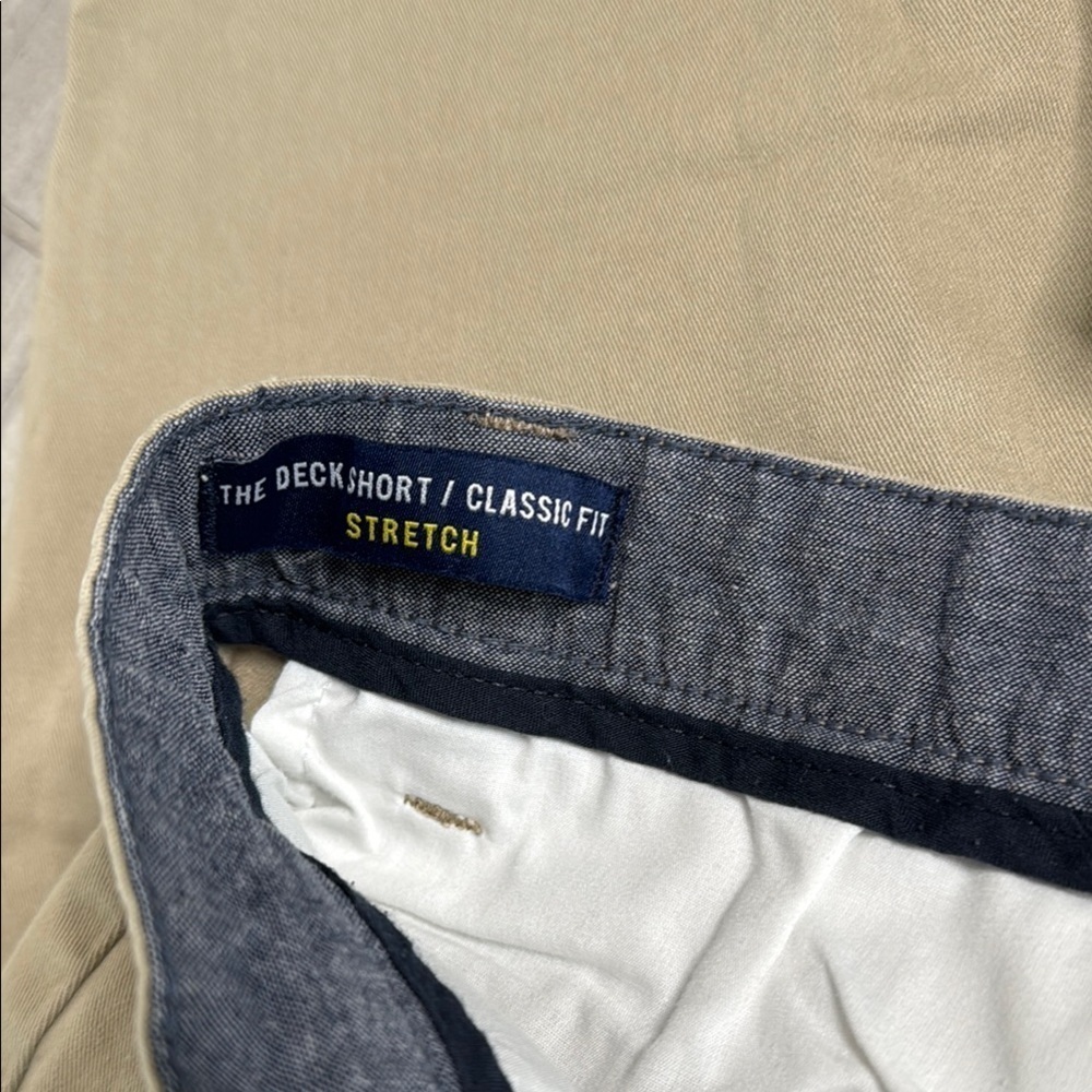 Nautica Tan Flat Front Shorts Lightweight Casual - Picture 4 of 9